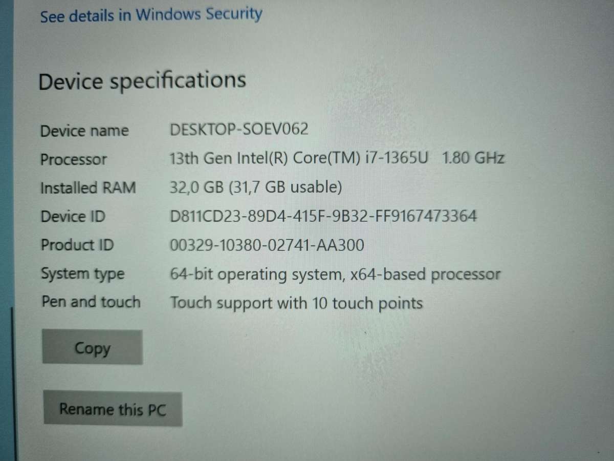Dell Latitude 5440 13th Gen Core i7 Touchscreen with 32GB RAM