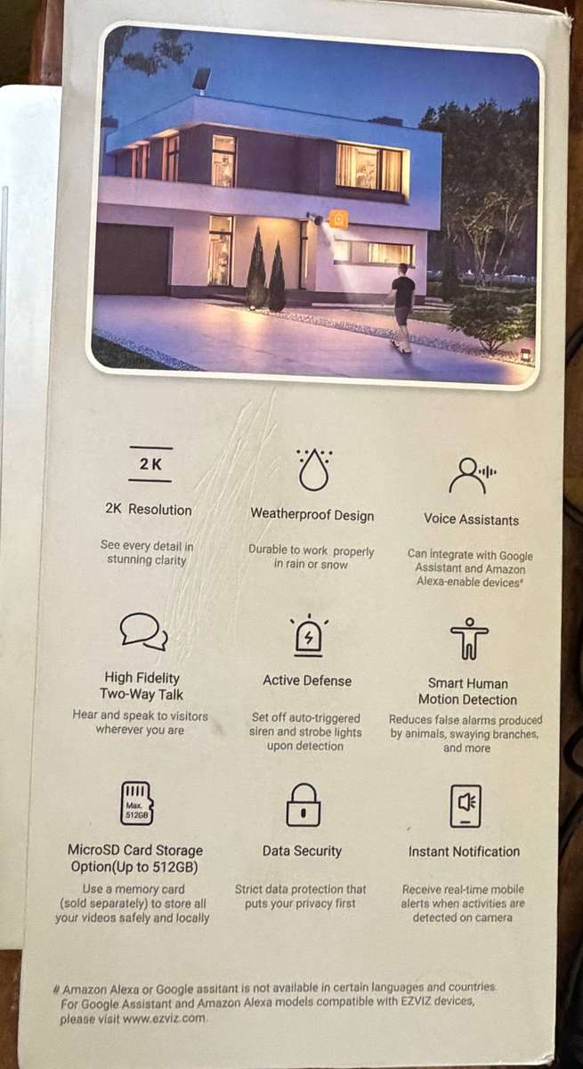 EZVIZ EB3 Solar Panel Kit - Smart Home Battery Camera Kit