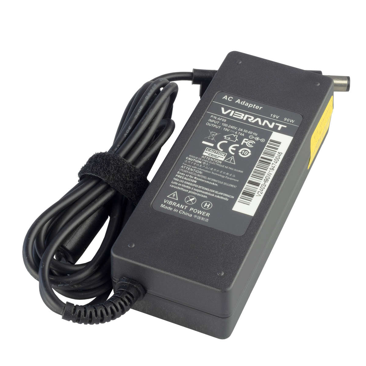 Vibrant 19V/18.5V 4.74A/4.9A 90W AC Adaptor for HP ProBook 4710s 4720s 6545b 6550b HP EliteBook 2730