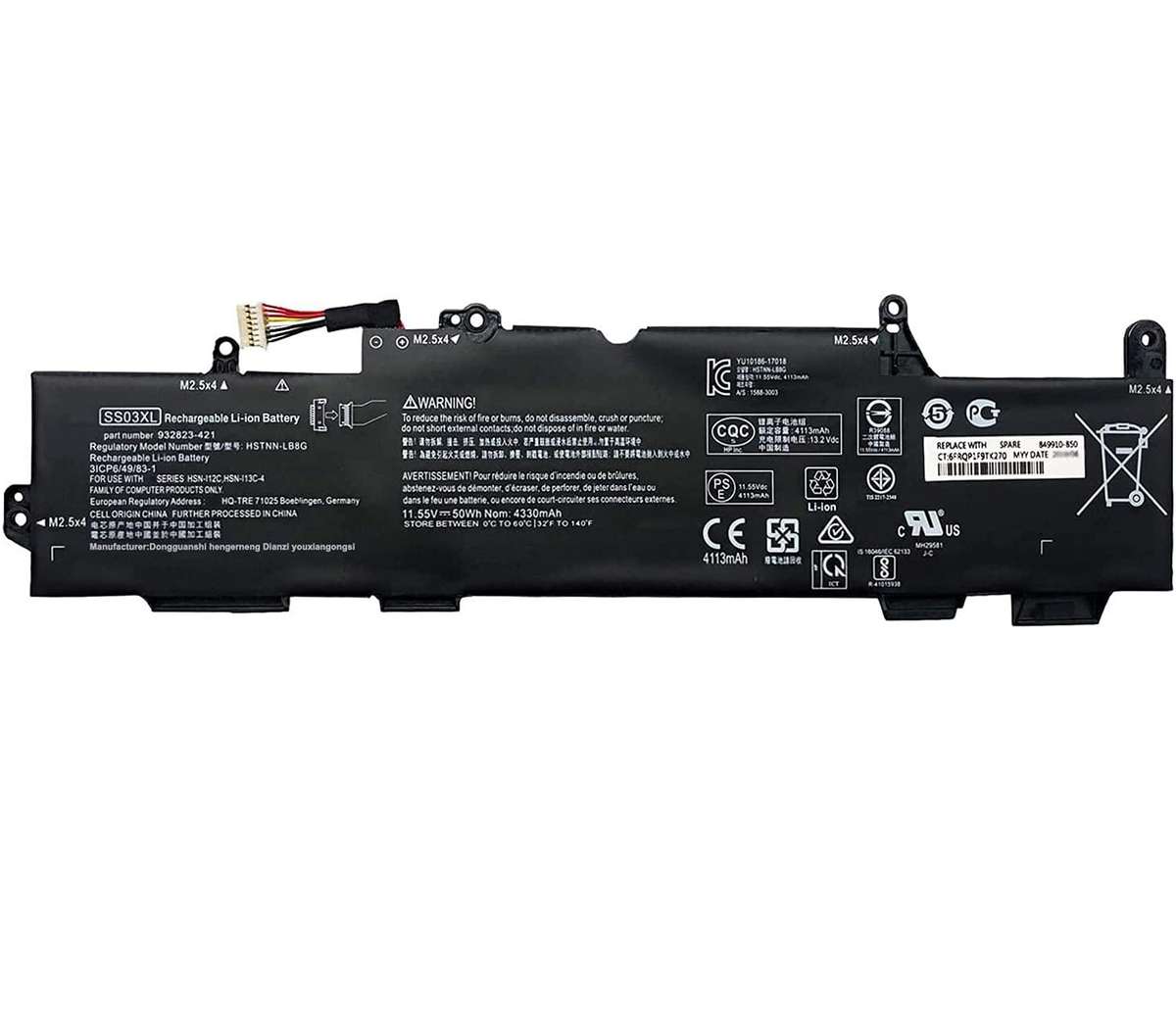 Vibrant battery for HP EliteBook 735 G5 745 G5 830 G5 840 G5 ZBook 14u G5(P/N SS03XL HSTNN-LB8G 9328