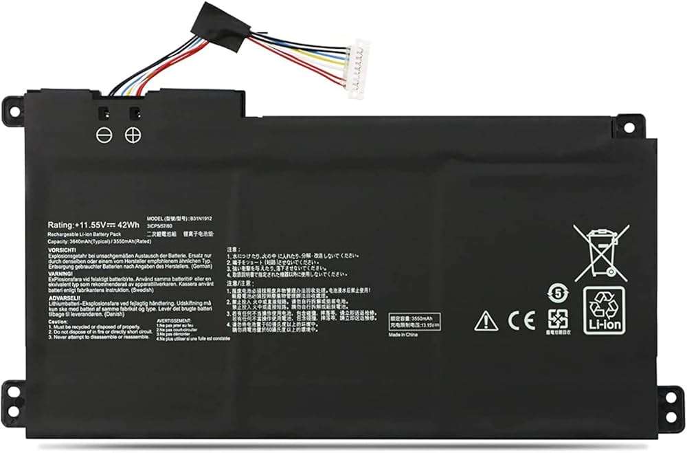 Reliable,long-lasting Vibrant Battery for ASUS E410M E410MA E510M E510MA(P/N B31N1912)