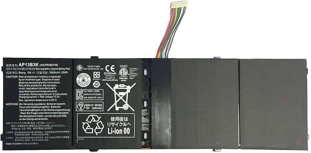 Vibrant battery for Acer Aspire V5-472 V5-572 R7-571 ES1-511 ES1-512 (P/N: AL13B3K)