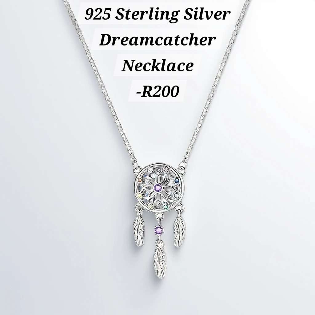 S925 Sterling Silver Dreamcatcher Necklace