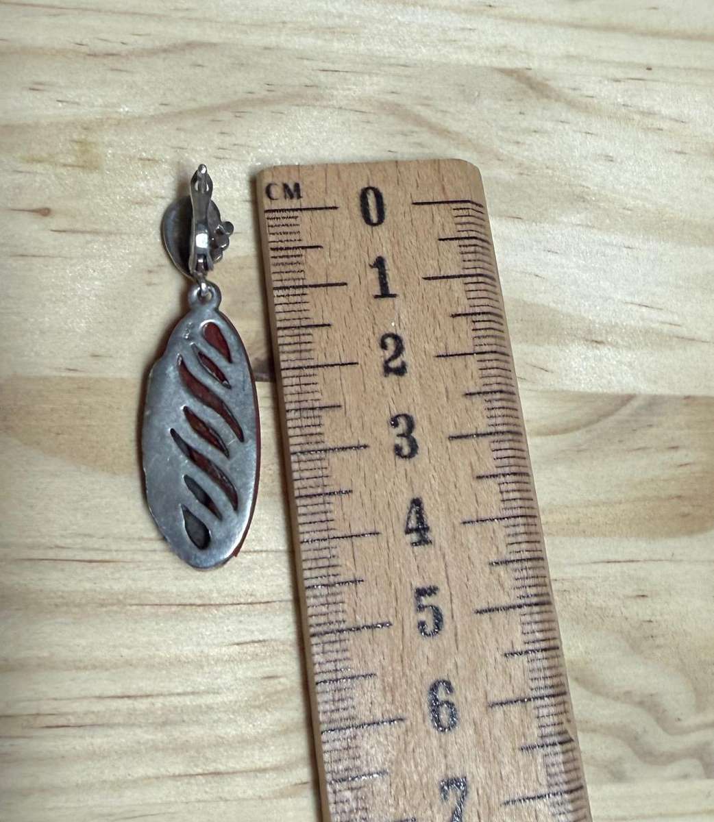 Sterling silver carnelian earrings