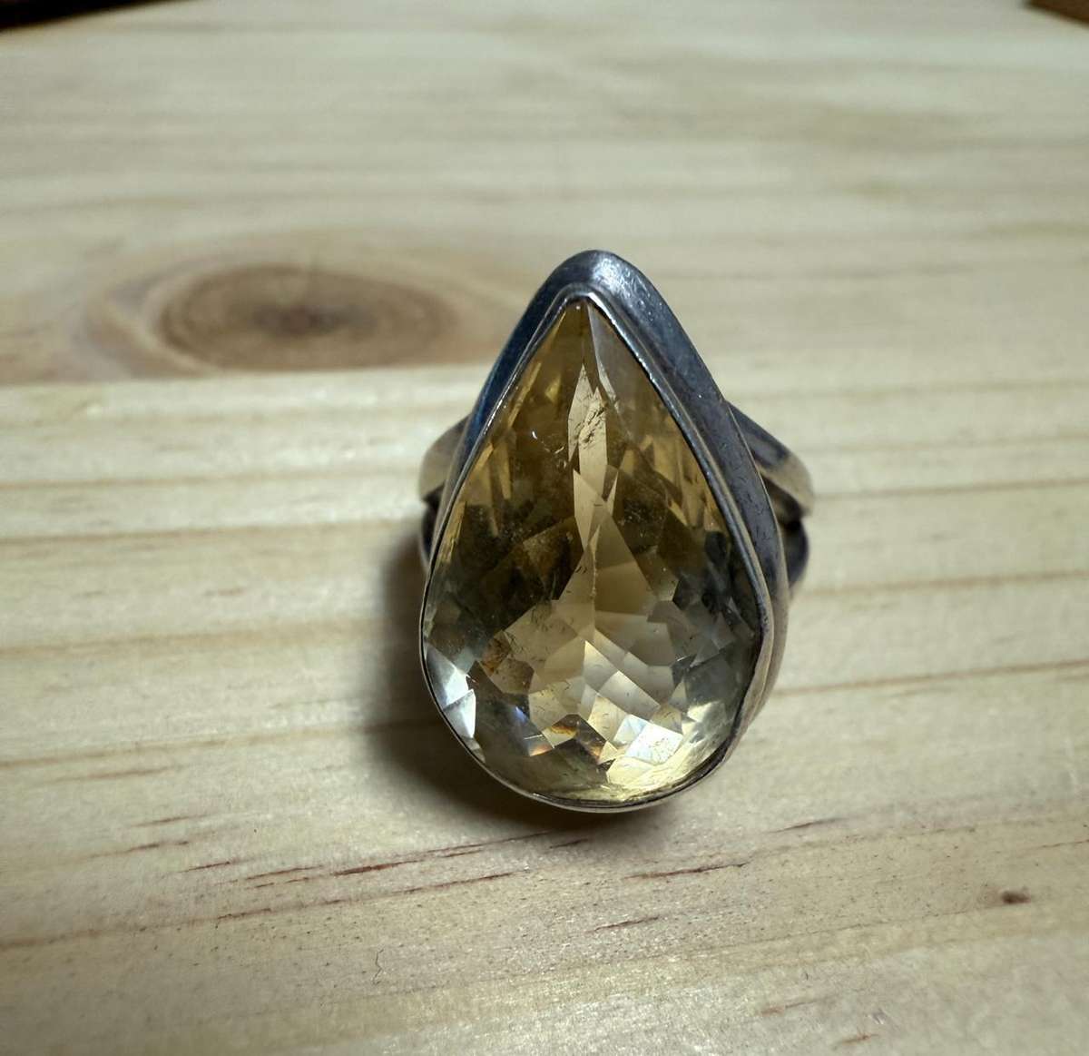 Sterling silver citrine ring