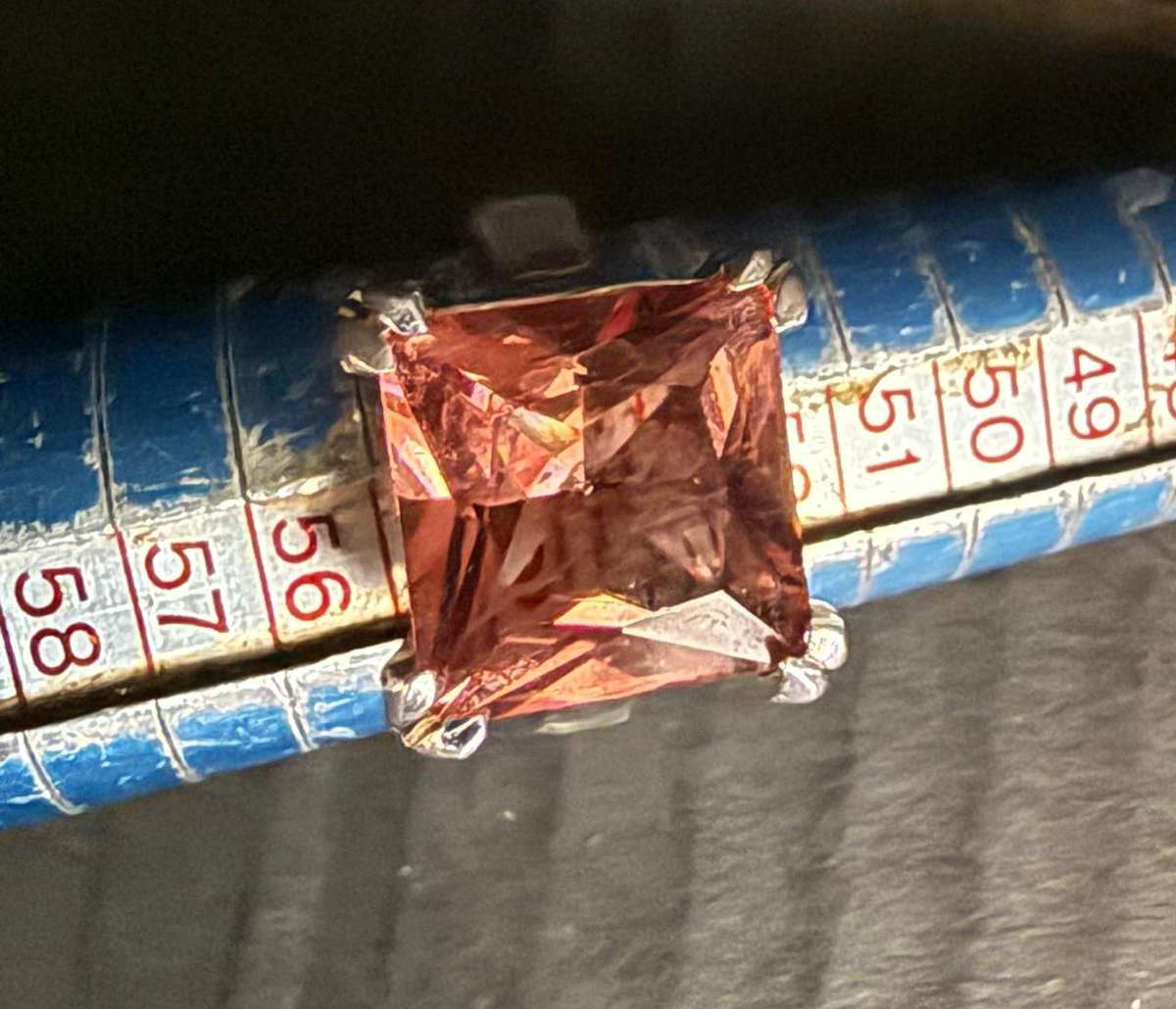 Zultinite sterling silver ring