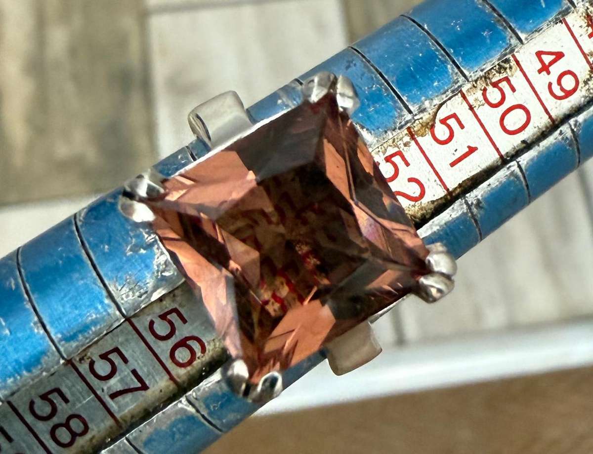 Zultinite sterling silver ring