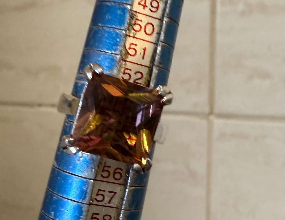 Zultinite sterling silver ring