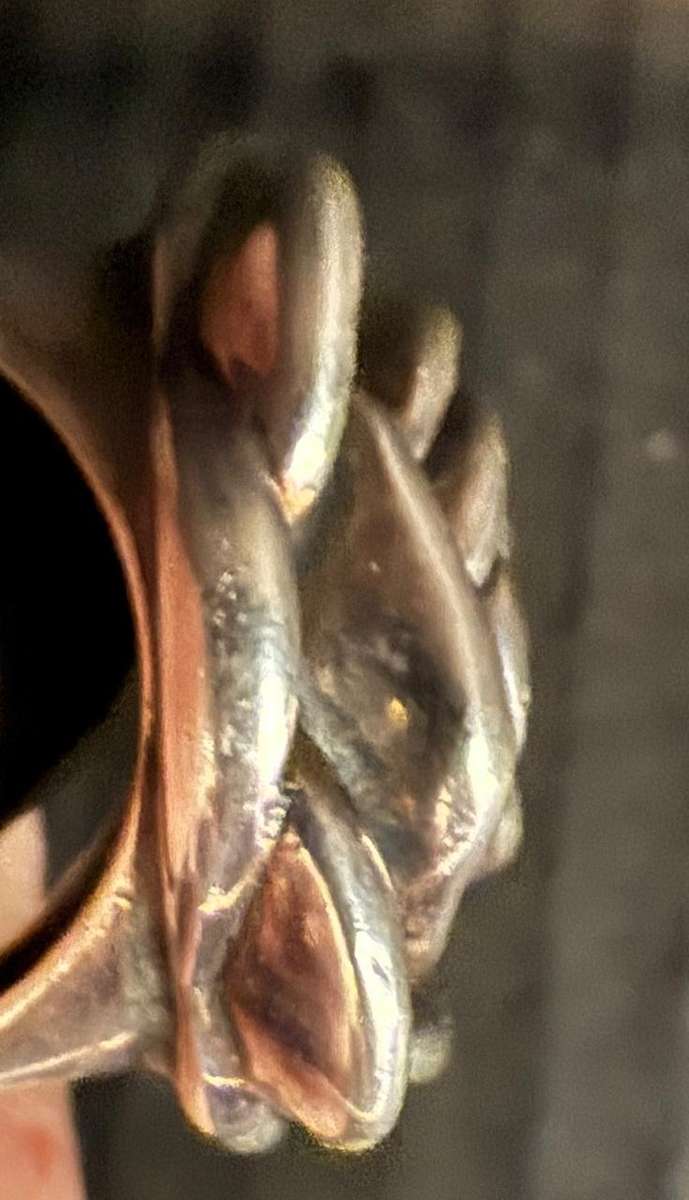 Sterling silver rose ring