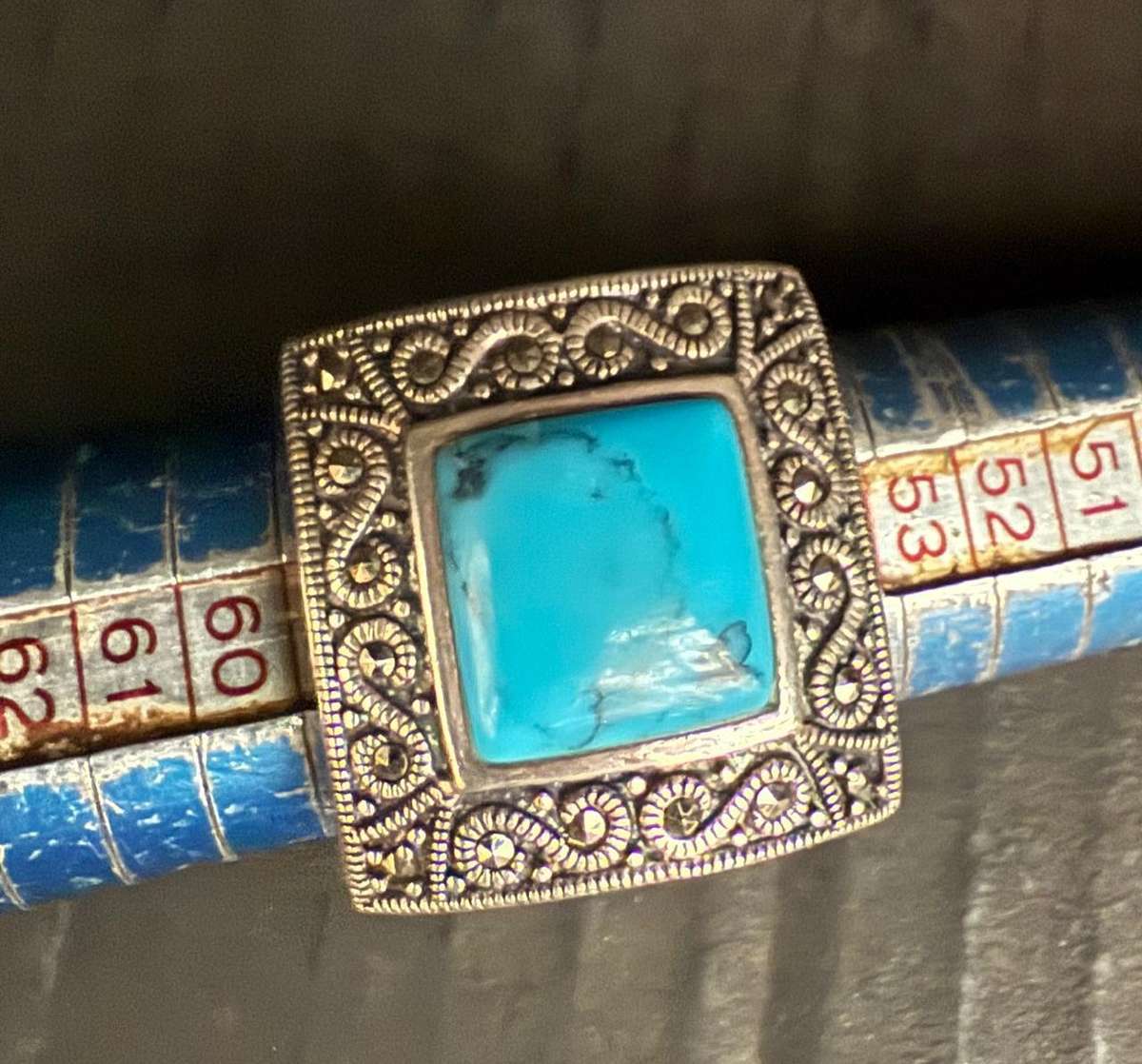 Sterling silver turquoise ring