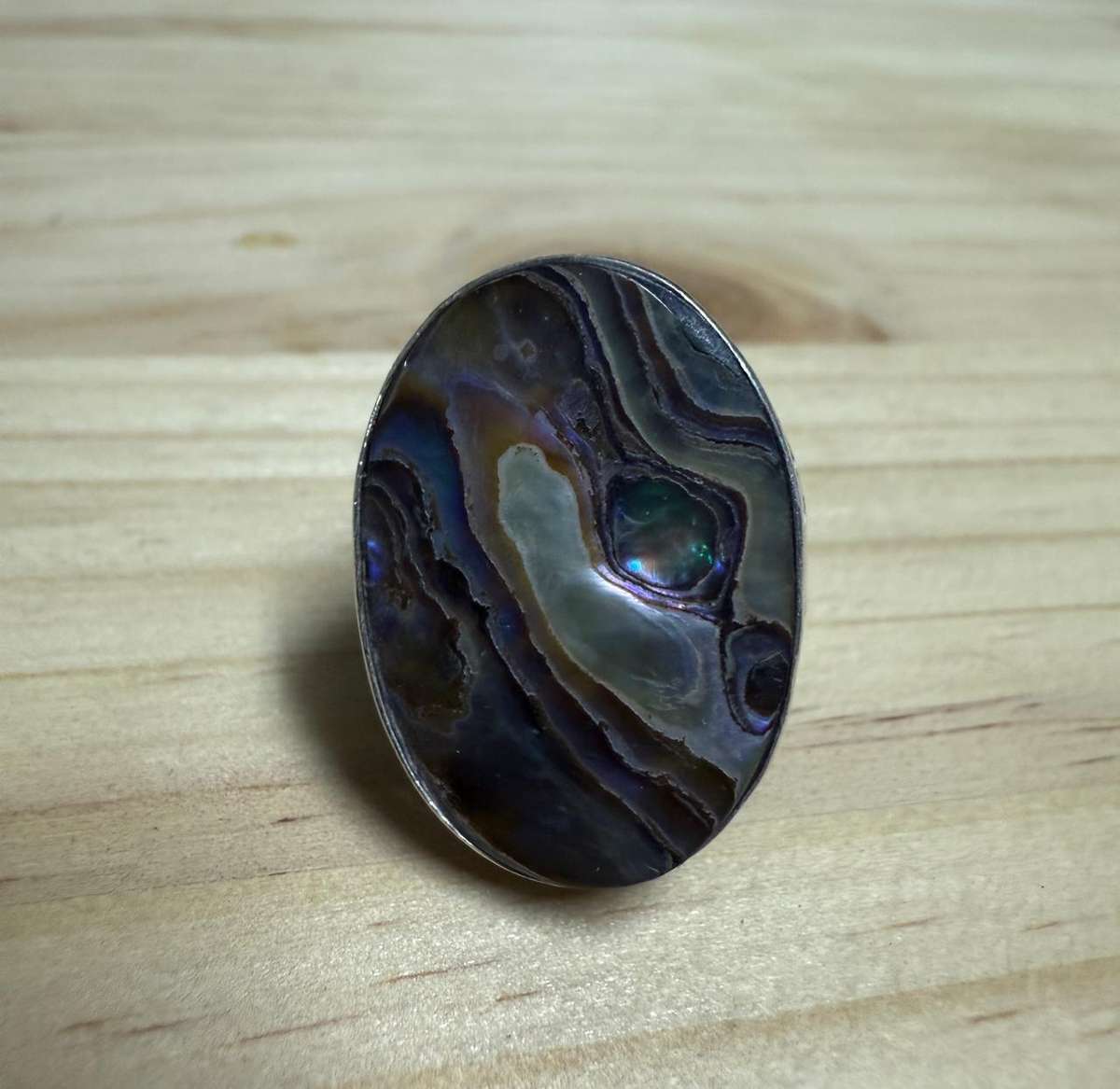 Sterling silver paua shell Ring