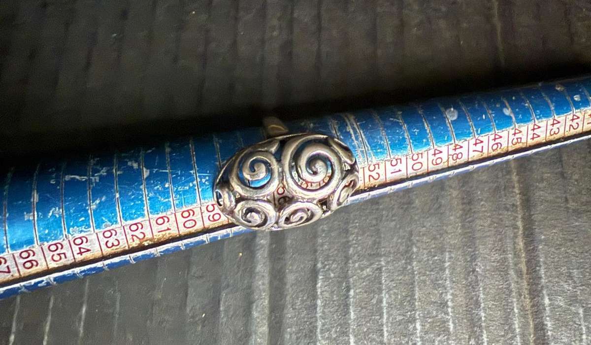 Sterling silver pattern ring