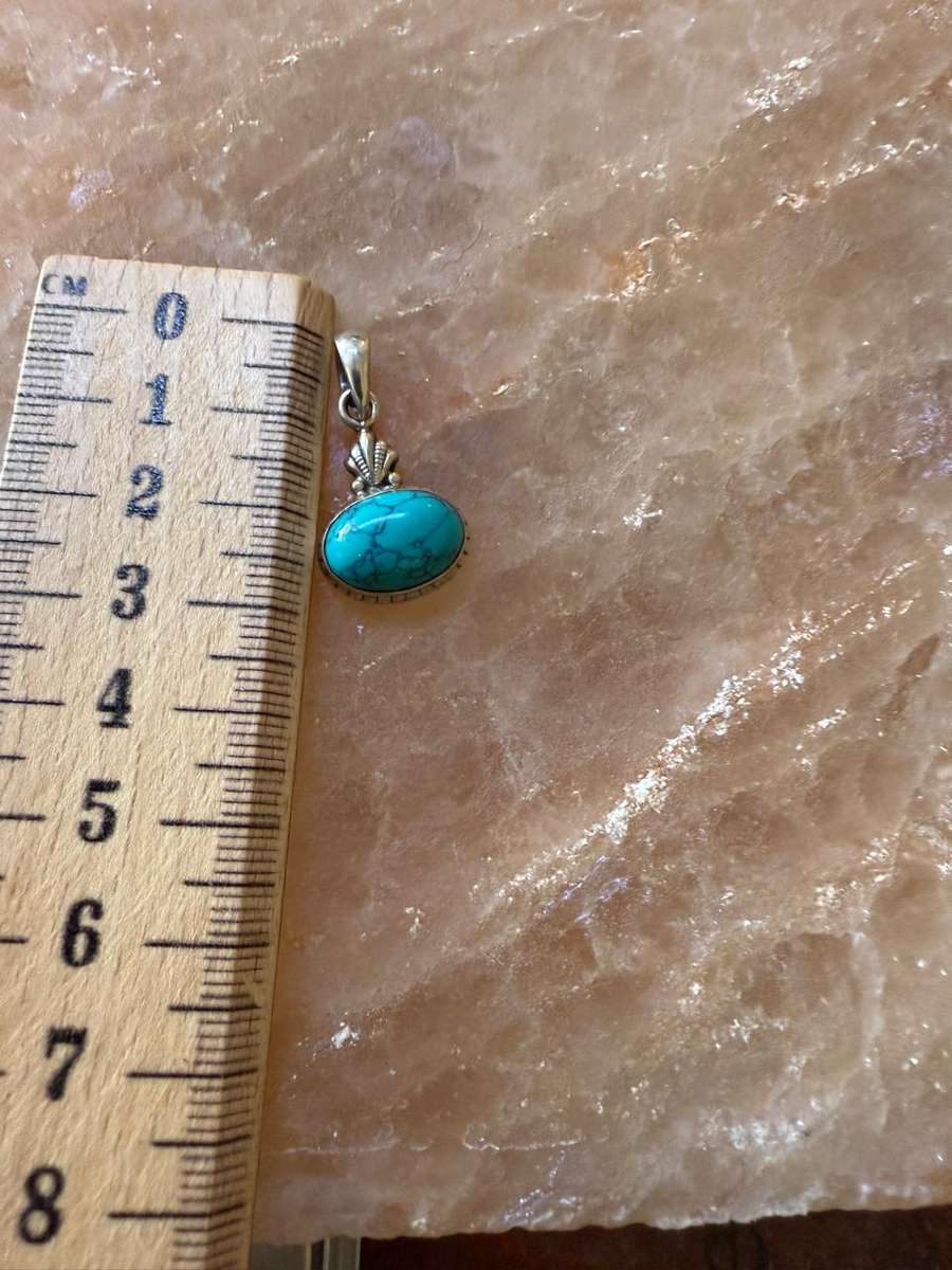 Sterling silver turquoise pendant
