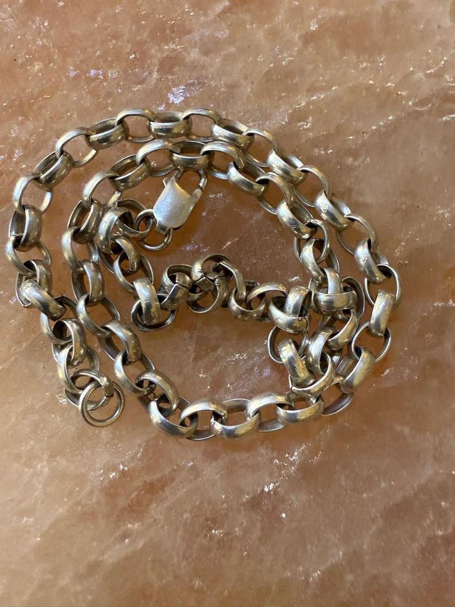 Sterling silver solid heavy chain