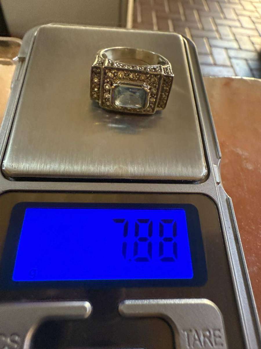 Sterling silver topaz ring