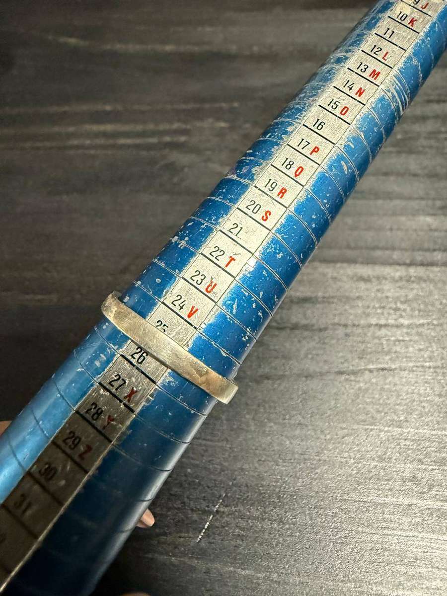 Sterling silver big size blue stone ring