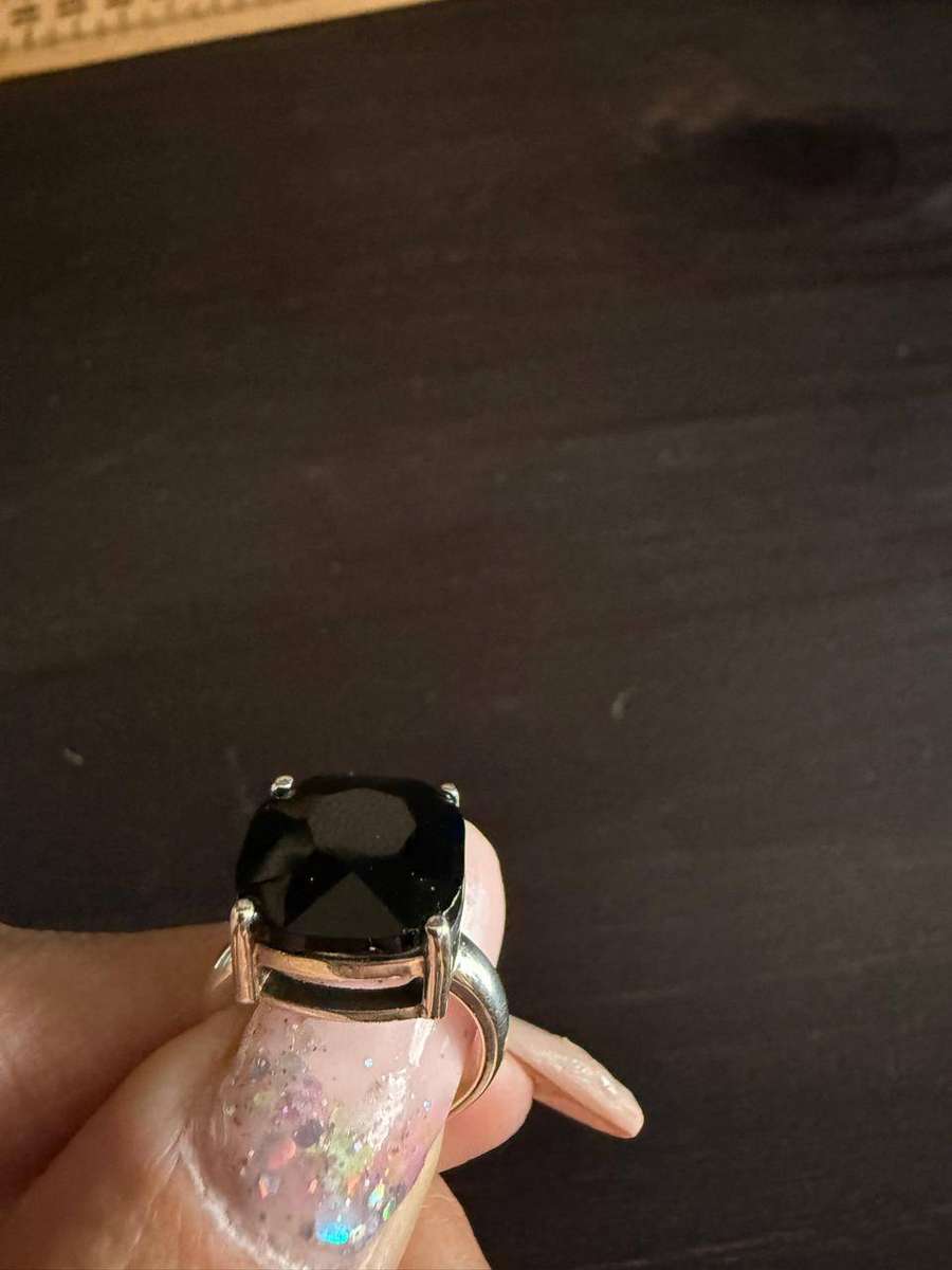 Sterling silver 8ct black onyx Ring