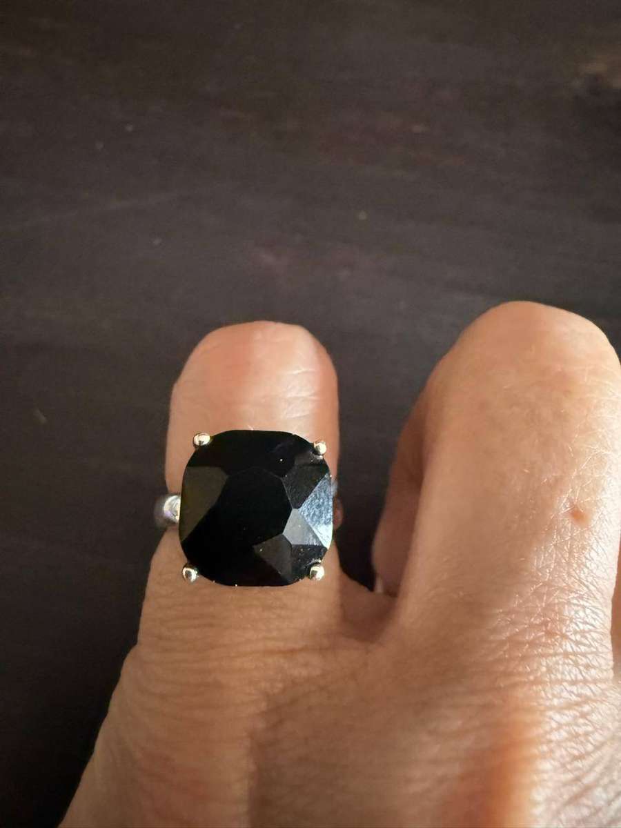 Sterling silver 8ct black onyx Ring