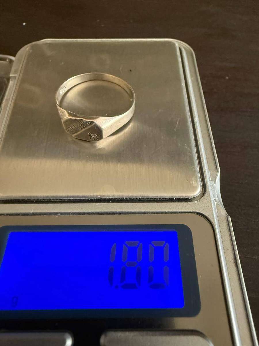 Sterling silver mens ring