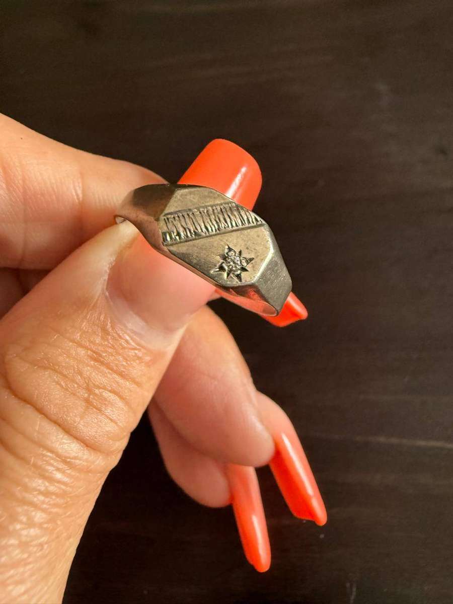 Sterling silver mens ring