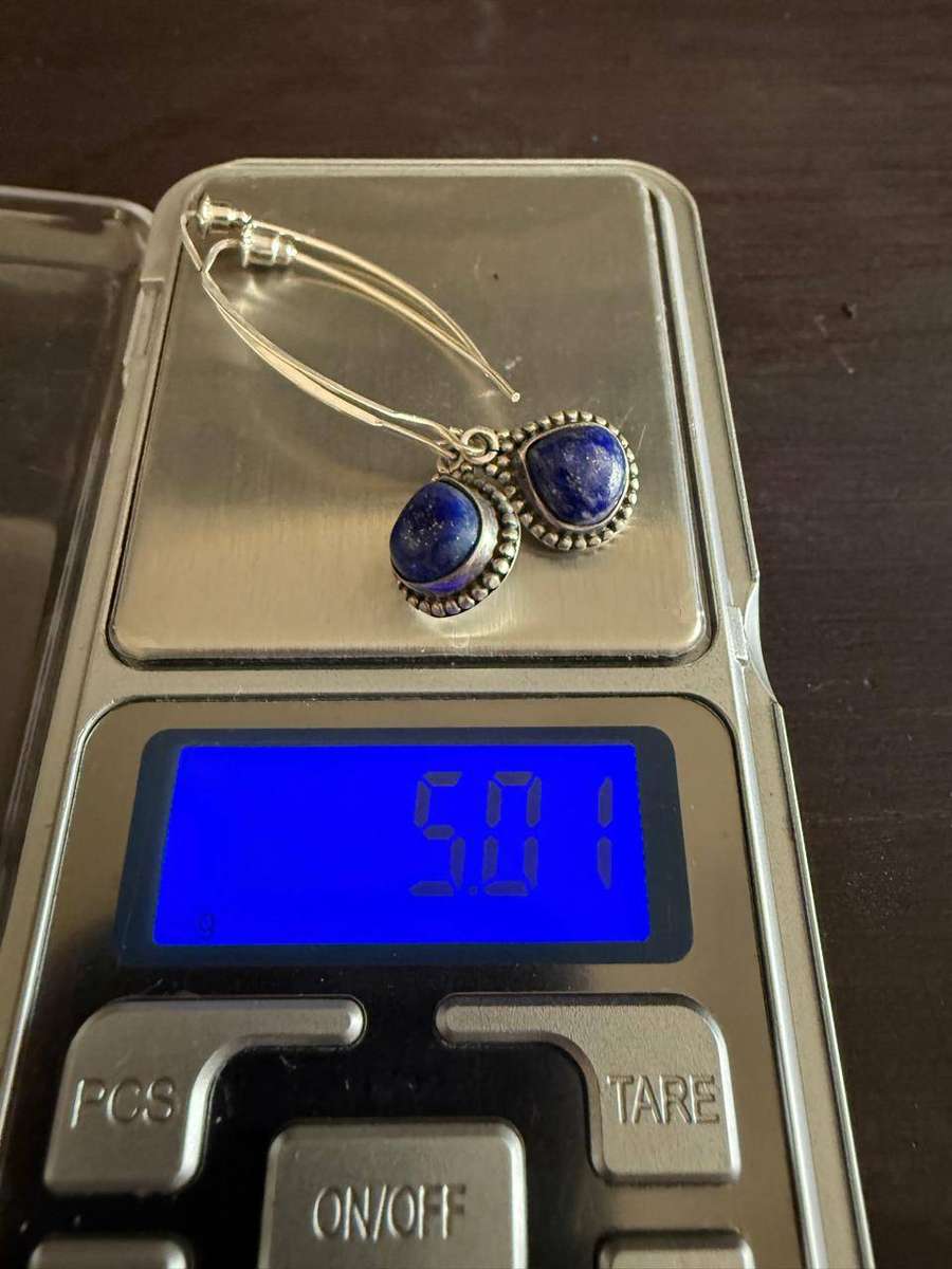 Sterling silver lapis lazuli earrings