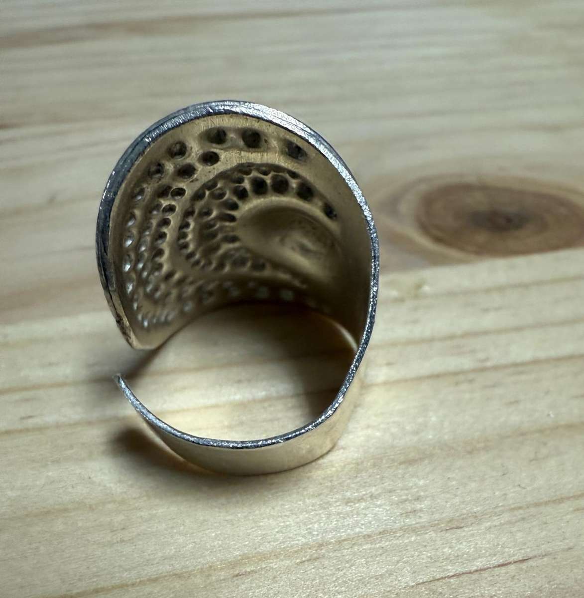 Sterling silver boho ring