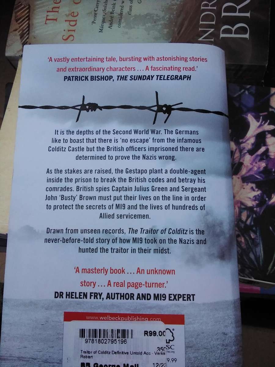 The traitor of colditz by Robert  Verkaik