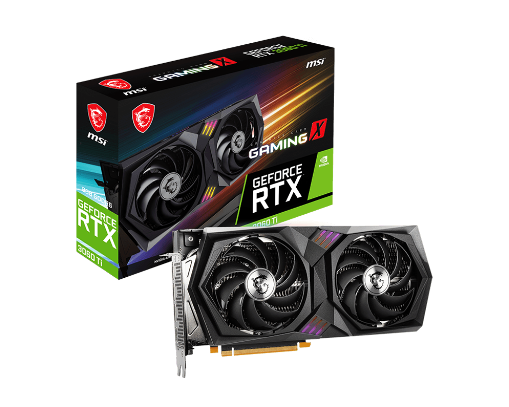 MSI GeForce RTX 3060 Ti GAMING X 8G LHR 8GB GDDR6 256-bit PCI-E 4.0 Desktop Graphics Card
