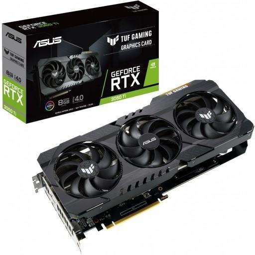 Asus GeForce RTX 3060 Ti TUF Gaming 8GB GDDR6 256-bit PCI-E 4.0 Desktop Graphics Card