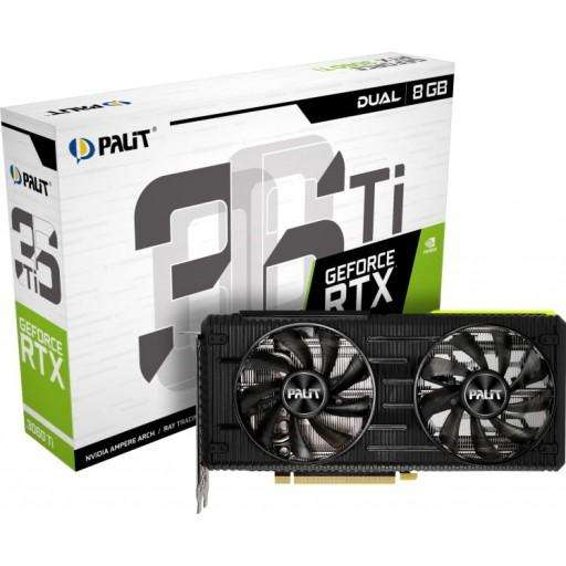Palit GeForce RTX 3060 Ti Dual 8GB GDDR6 256-bit PCI-E 4.0 Desktop Graphics Card