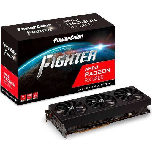 PowerColor Radeon RX 6800 Fighter 16GB GDDR6 256-bit PCIe 4.0 Desktop Graphics Card