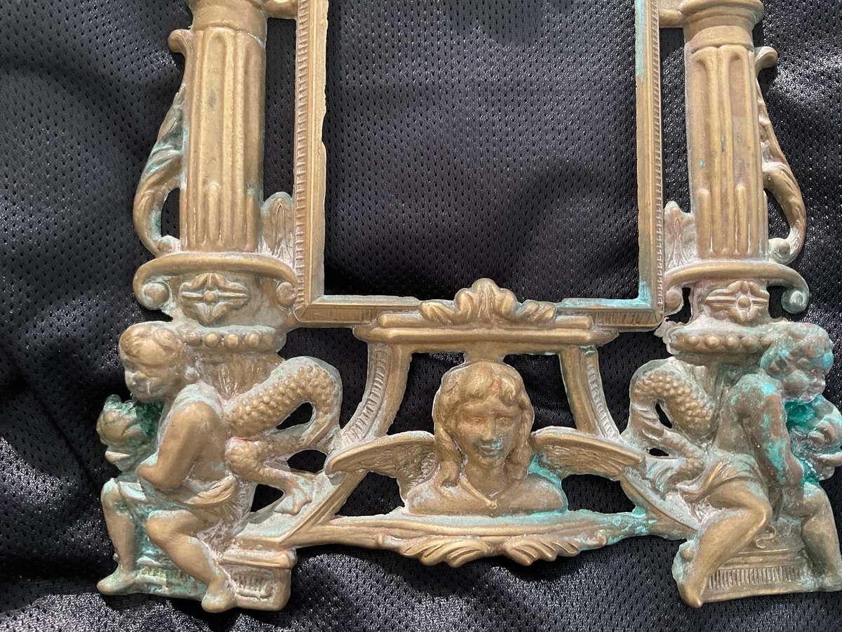 A beautiful solid brass picture frame