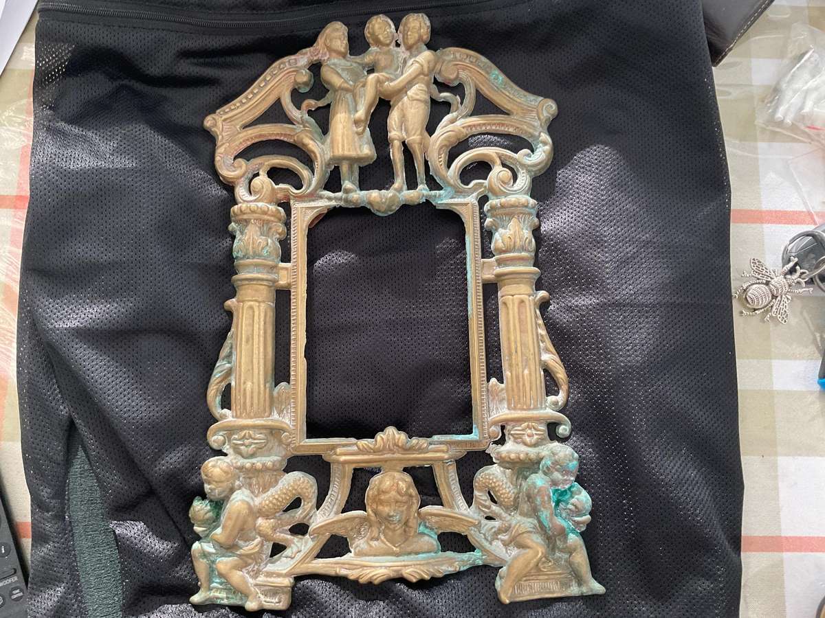 A beautiful solid brass picture frame