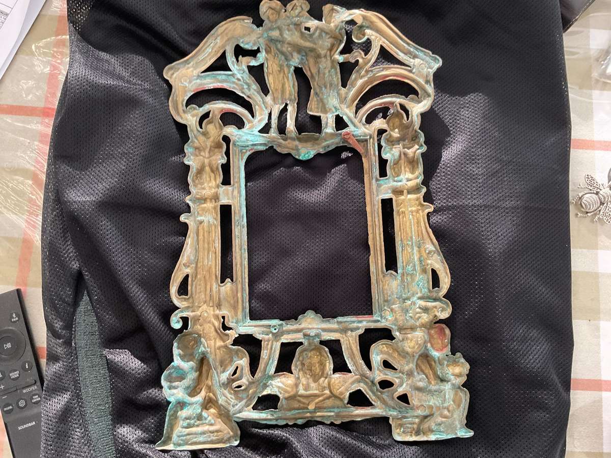 A beautiful solid brass picture frame