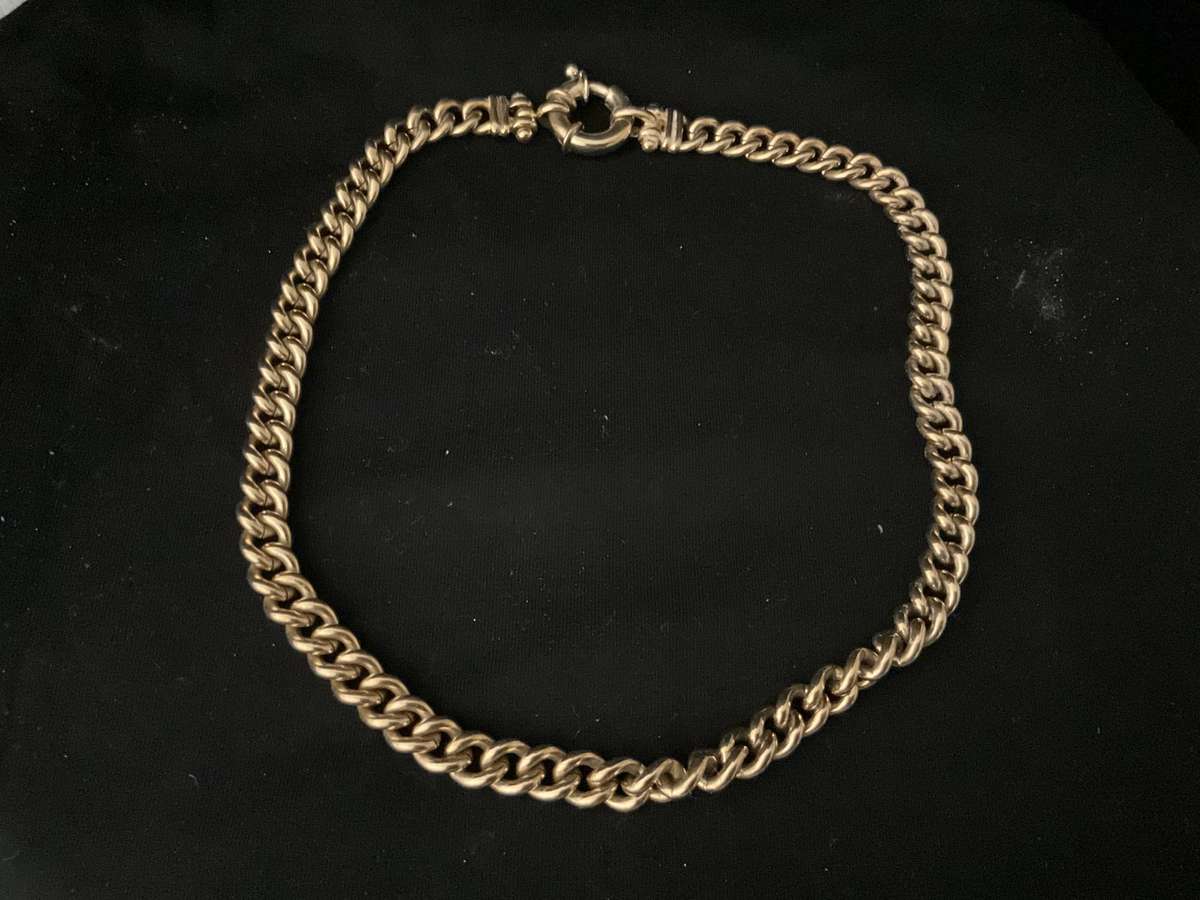 A heavy gold plated chain