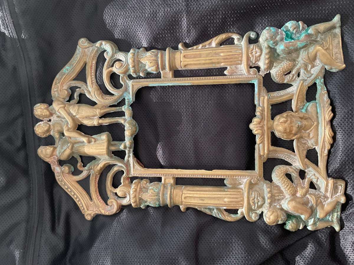 A beautiful solid brass picture frame