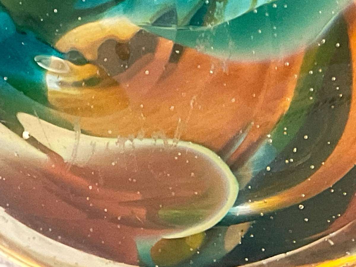 Beautiful hand made perfume bottle by Guide van Besouw , signed