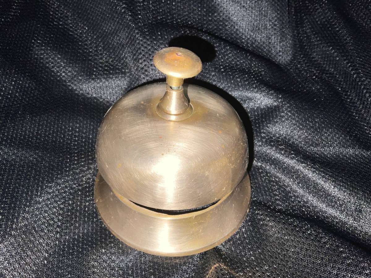 Solid brass reception bell
