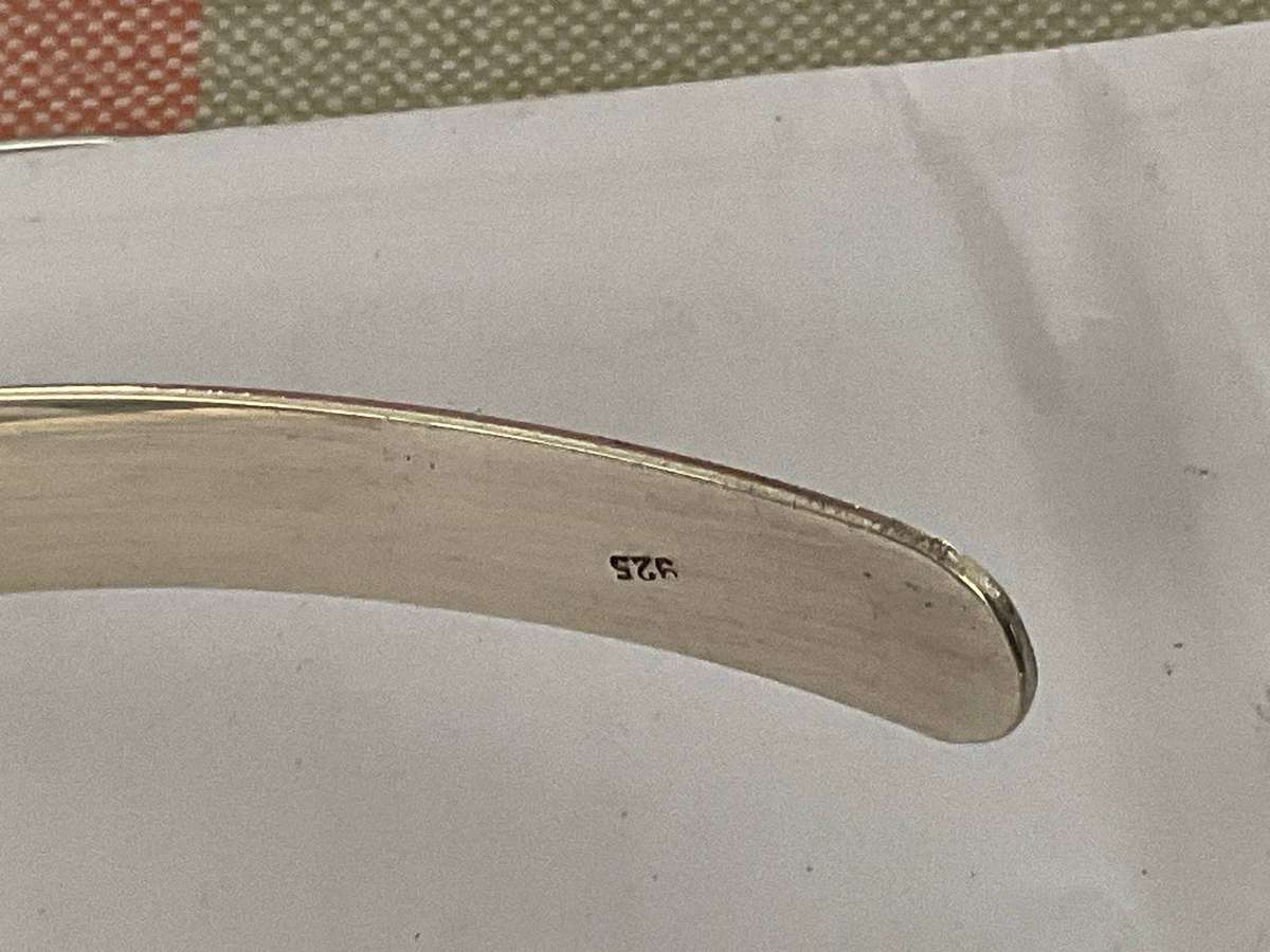 A vintage sterling silver choker marked 925