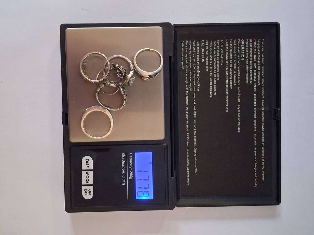 SILVER 925 RING LOT 17.7g