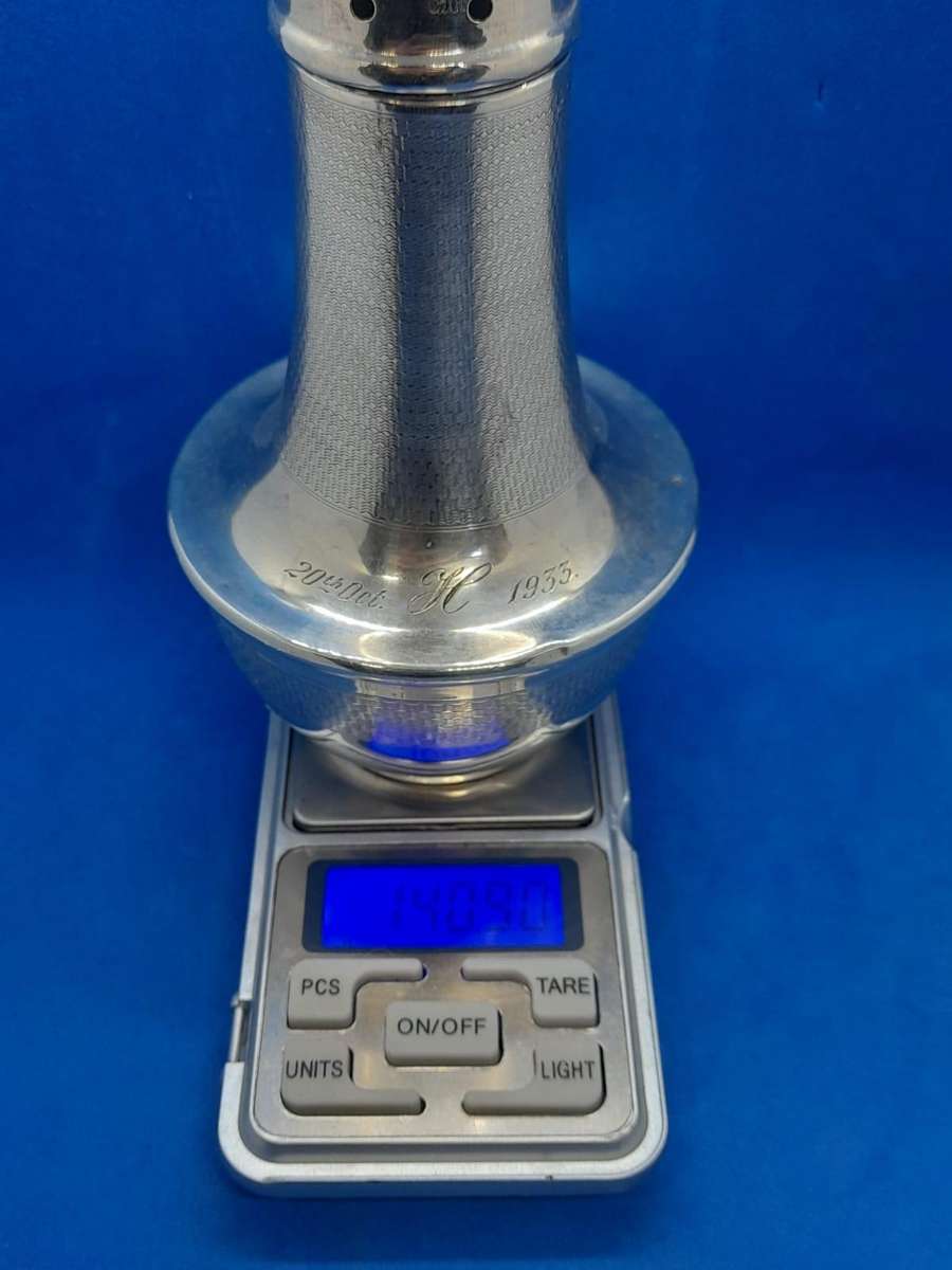 Silver large salt container