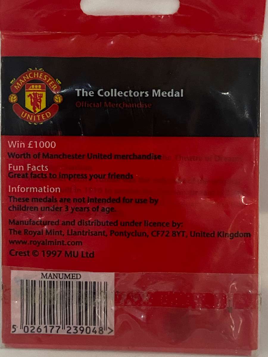 1997 MANCHESTER UNITED COLLECTORS MEDAL
