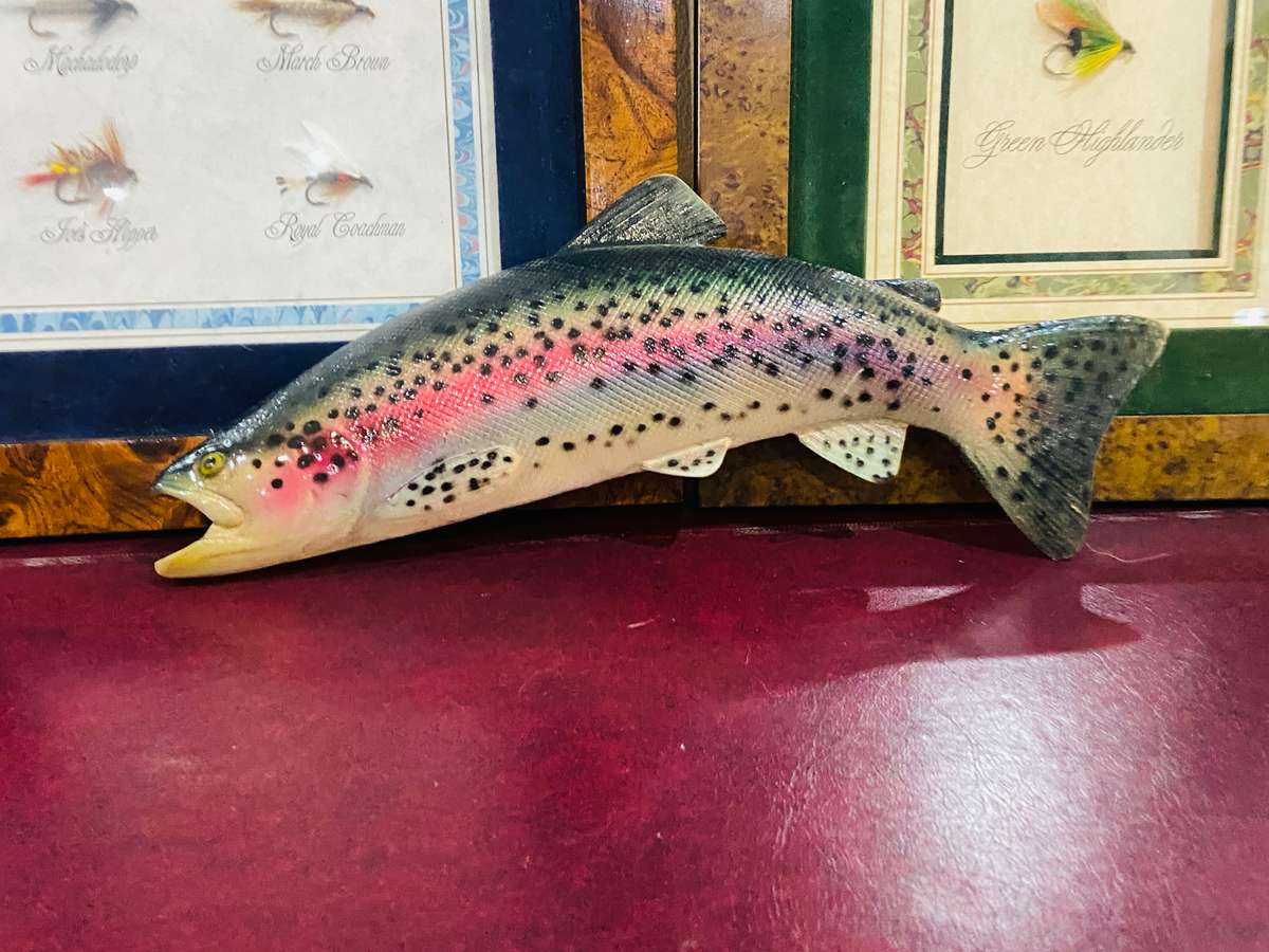 FLY FISHING LOT - WALL HANGER & TWO FRAMES WITH FLIES