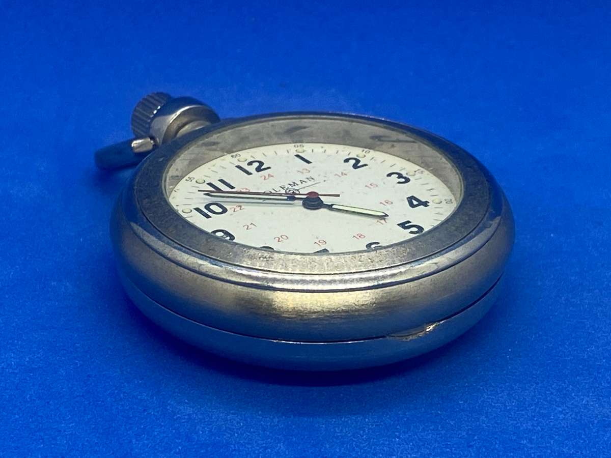 JAPAN MADE COLEMAN LANTERN POCKET WATCH - WORKING -