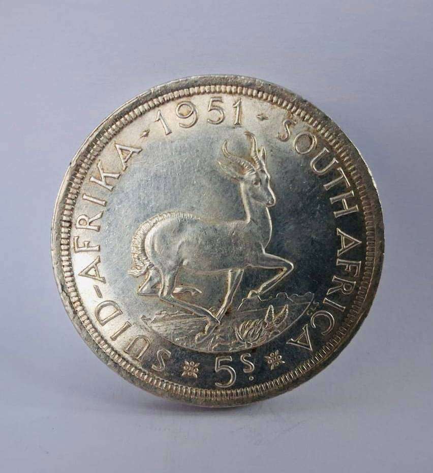 1951 SILVER 5 Shillings