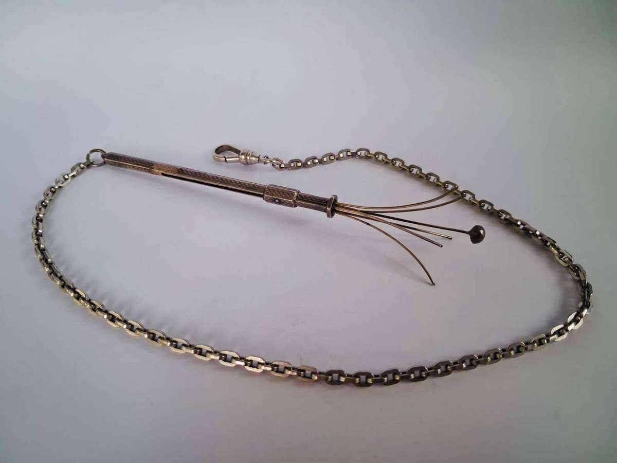 RARE NORMAN WATSON DURBAN SILVERSMITH SILVER COCKTAIL STICK