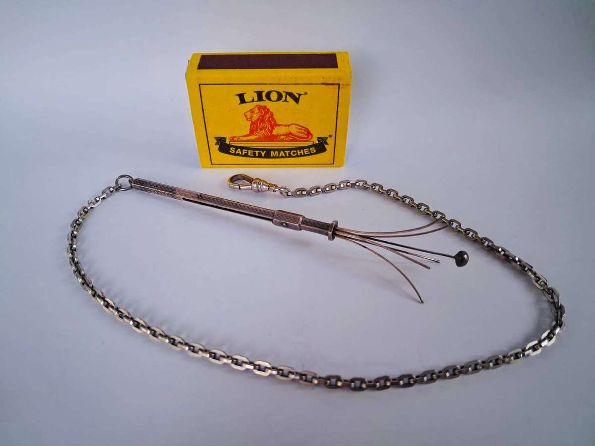 RARE NORMAN WATSON DURBAN SILVERSMITH SILVER COCKTAIL STICK