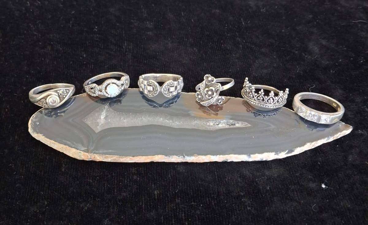 SILVER 925 RING LOT 17.7g