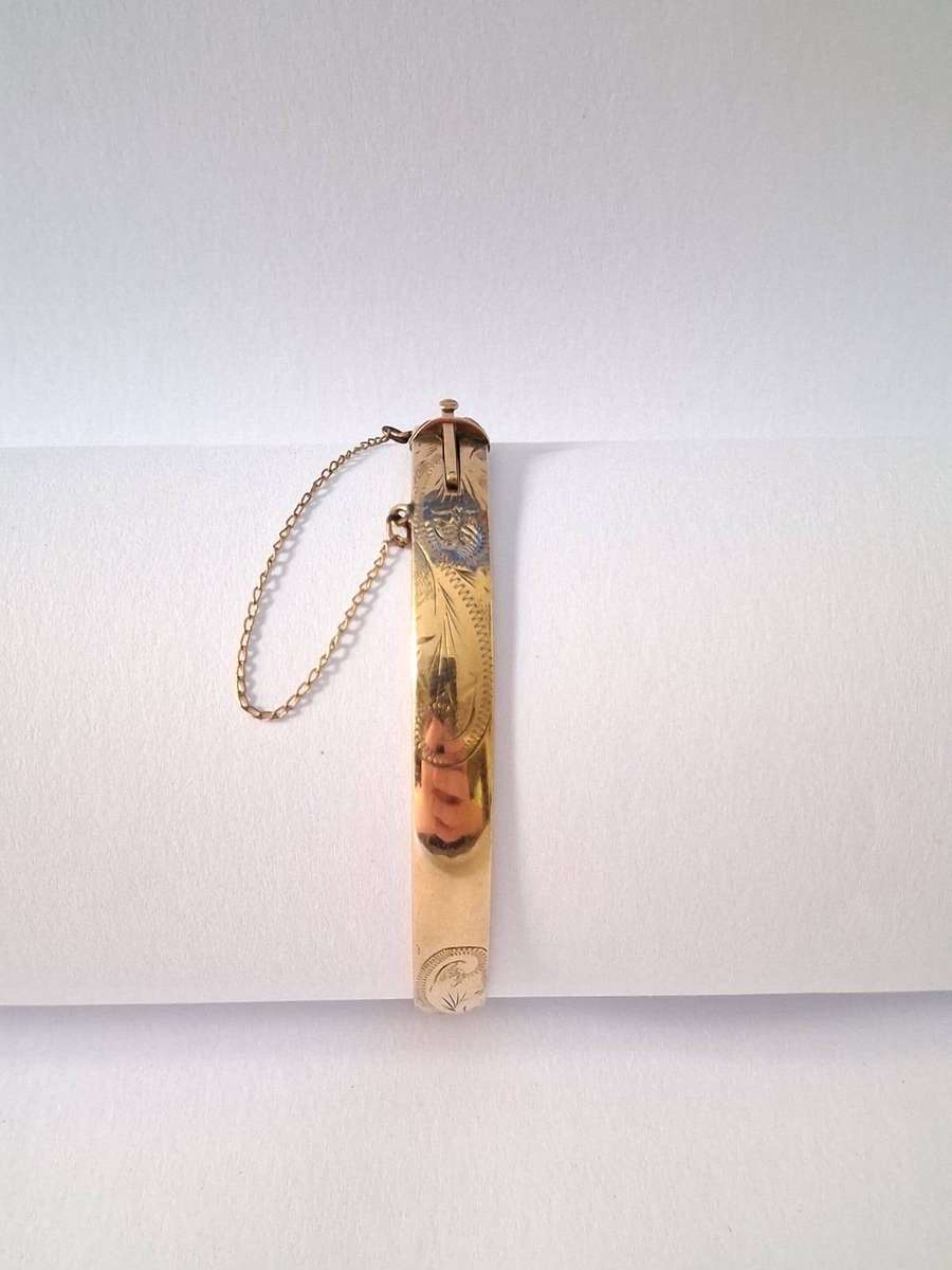 1/5th 9carat GOLD METAL CORE BRACELET ESTIMATE 3,8g 9ct