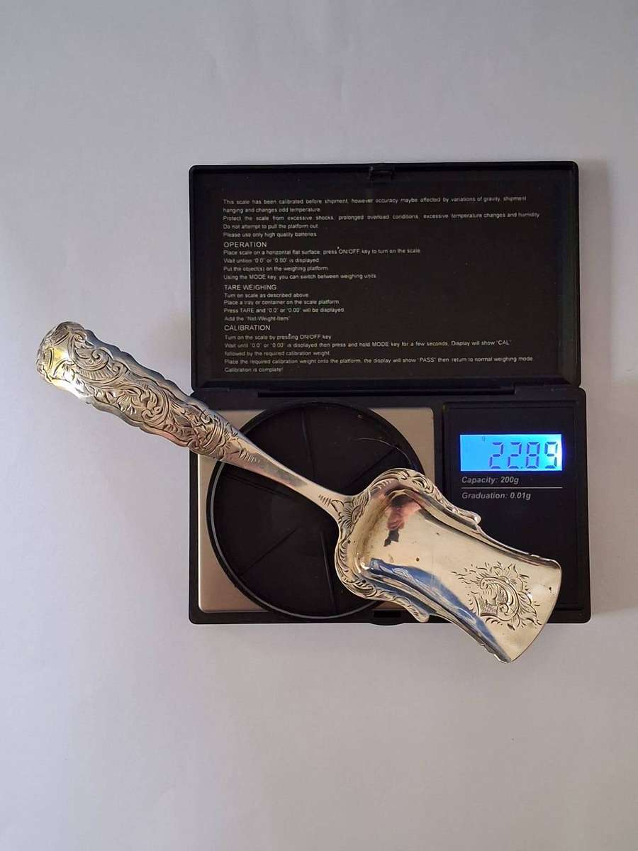 SILVER 925 LARGE SUGAR SPOON 22.85grams